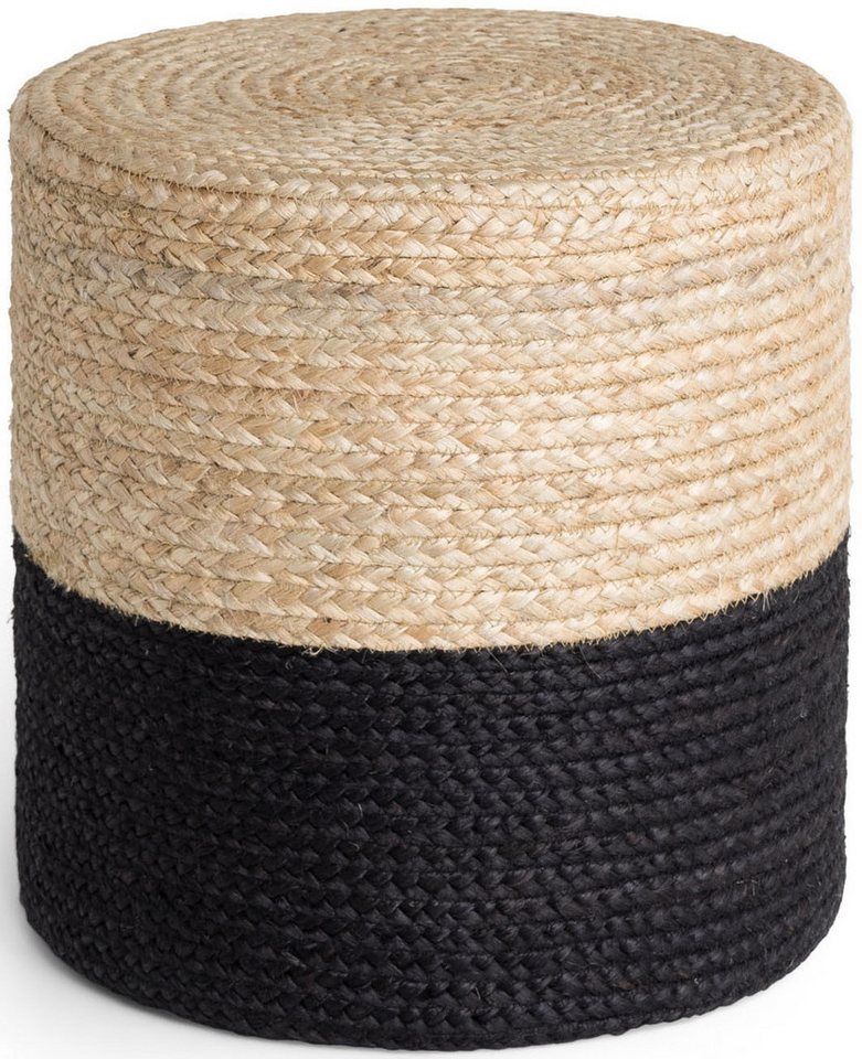 HANSE Home Pouf Looma, Jute (1-St), Jute, Natur, Wohnzimmer, Esszimmer, Schlafzimmer, Flur, Modern, Boho – Bild 2 von 5