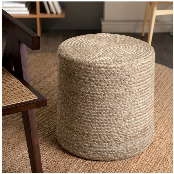 HANSE Home Pouf Looma, Jute (1-St), Jute, Natur, Wohnzimmer, Esszimmer, Schlafzimmer, Flur, Modern, Boho
