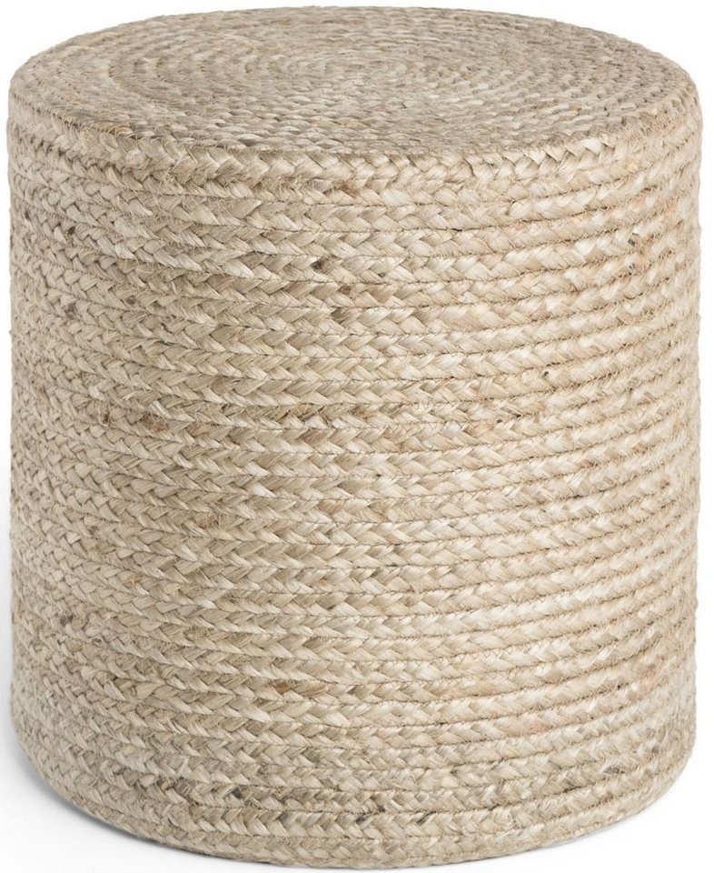 HANSE Home Pouf Looma, Jute (1-St), Jute, Natur, Wohnzimmer, Esszimmer, Schlafzimmer, Flur, Modern, Boho – Bild 2 von 5