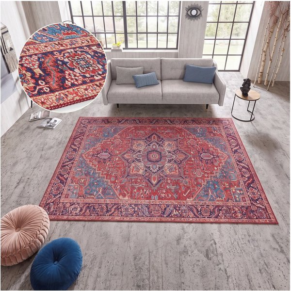 HANSE Home Teppich Amata, rechteckig, Höhe: 5 mm, Orientalisch, Läufer, Vintage, Wohnzimmer, Schlafzimmer, Esszimmer