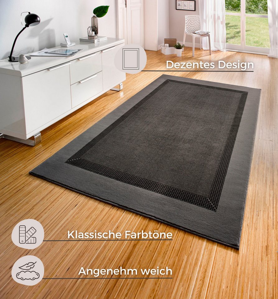 HANSE Home Teppich Band, rechteckig, Höhe: 9 mm, Kurzflor, weich, Läufer Größen, Wohnzimmer, Schlafzimmer, Esszimmer – Bild 4 von 5
