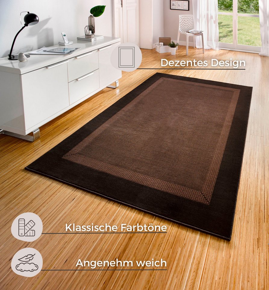 HANSE Home Teppich Band, rechteckig, Höhe: 9 mm, Kurzflor, weich, Läufer Größen, Wohnzimmer, Schlafzimmer, Esszimmer – Bild 4 von 5