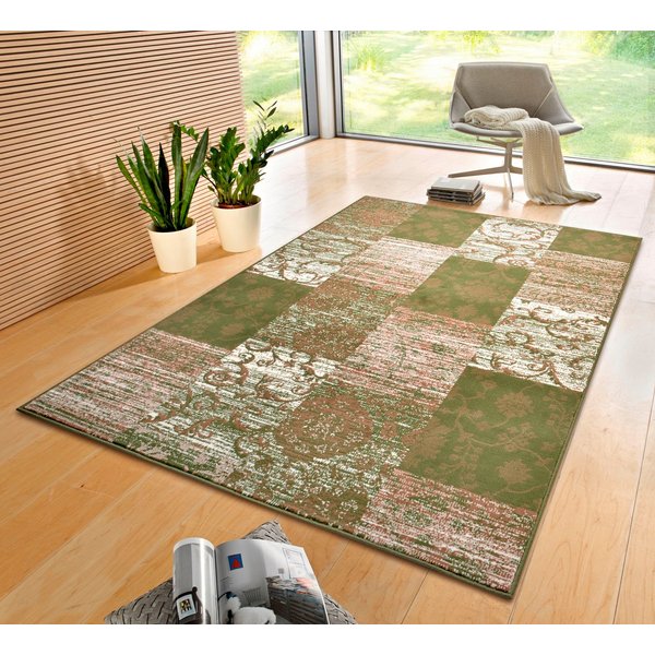 HANSE Home Teppich Bloques, rechteckig, Höhe: 9 mm, Kurzflor, Weich, Mehrfarbig, Wohnzimmer, Schlafzimmer, Esszimmer