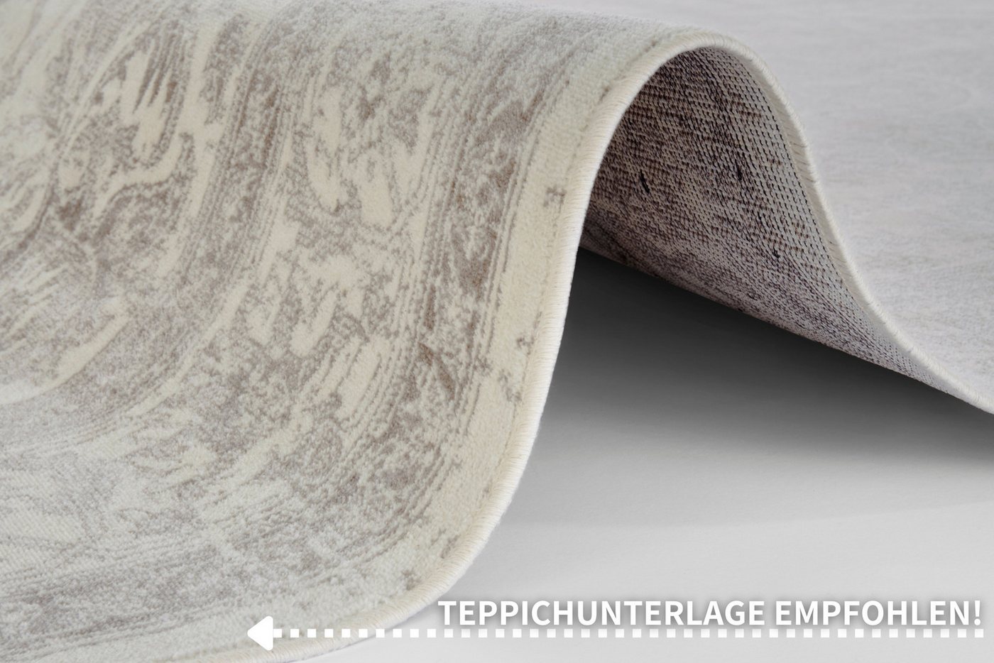 HANSE Home Teppich Briar, rechteckig, Höhe: 6 mm, Samt, Orient-Optik, Seiden-Optik, robust, pflegeleicht, gekettelt – Bild 4 von 5