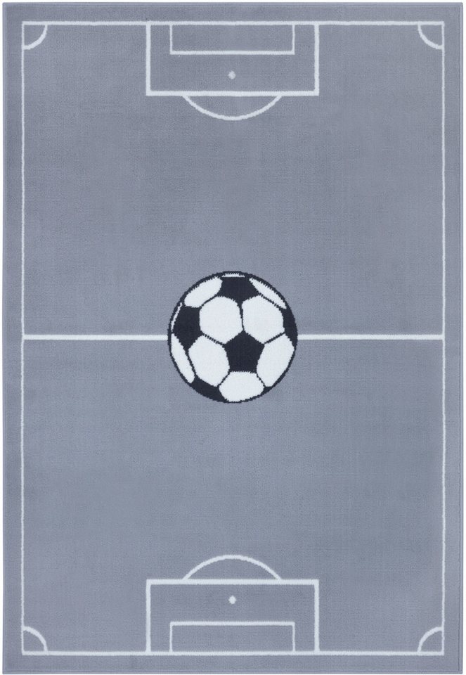 HANSE Home Teppich Estadio, rechteckig, Höhe: 8 mm, Kinderteppich, Spielteppich, Spielunterlage, Fußball, Kinderzimmer – Bild 2 von 5