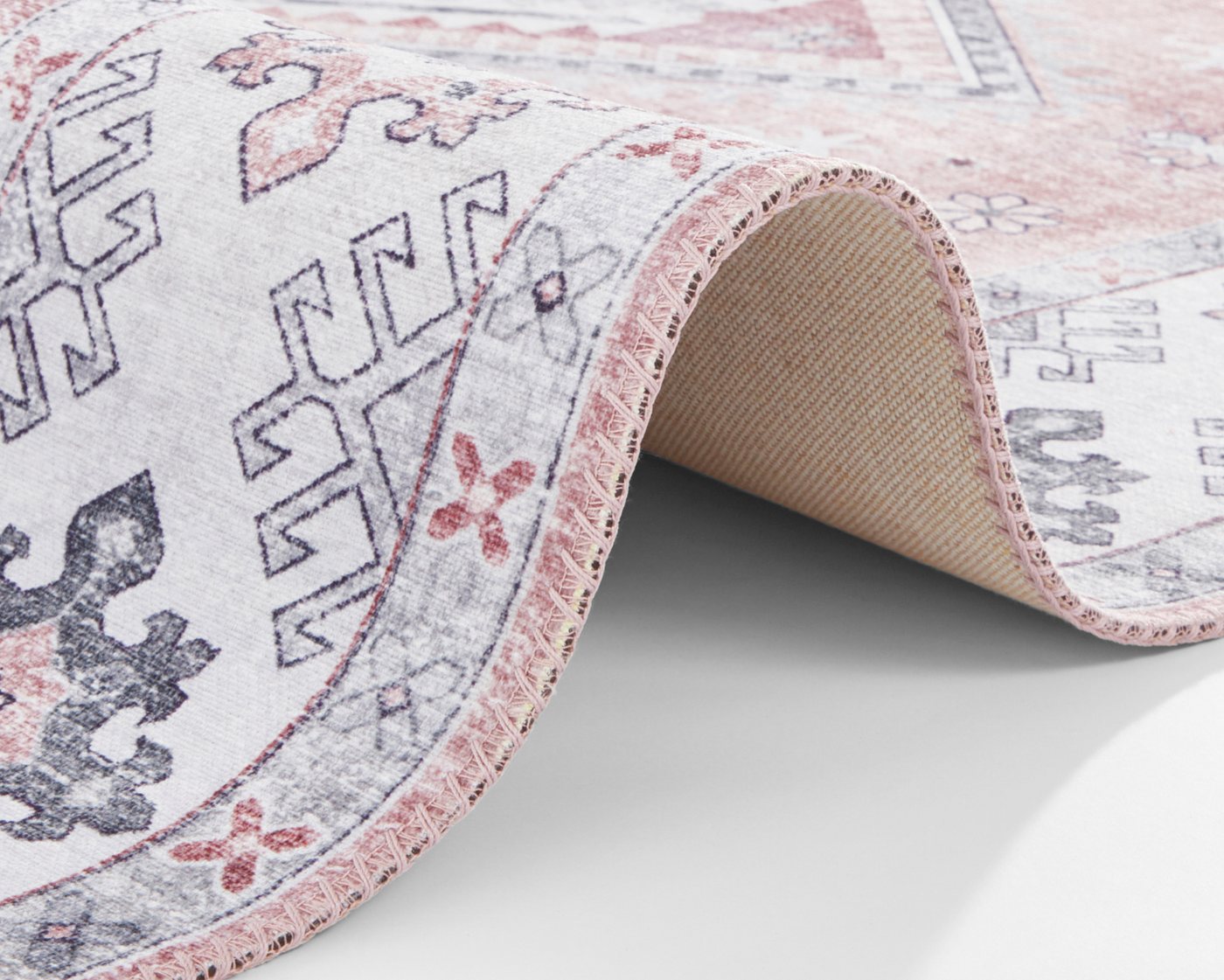 HANSE Home Teppich Gratia, rechteckig, Höhe: 5 mm, Orientalisch, Vintage, Flachgewebe, Läufer, Wohnzimmer, Schlafzimmer – Bild 5 von 5