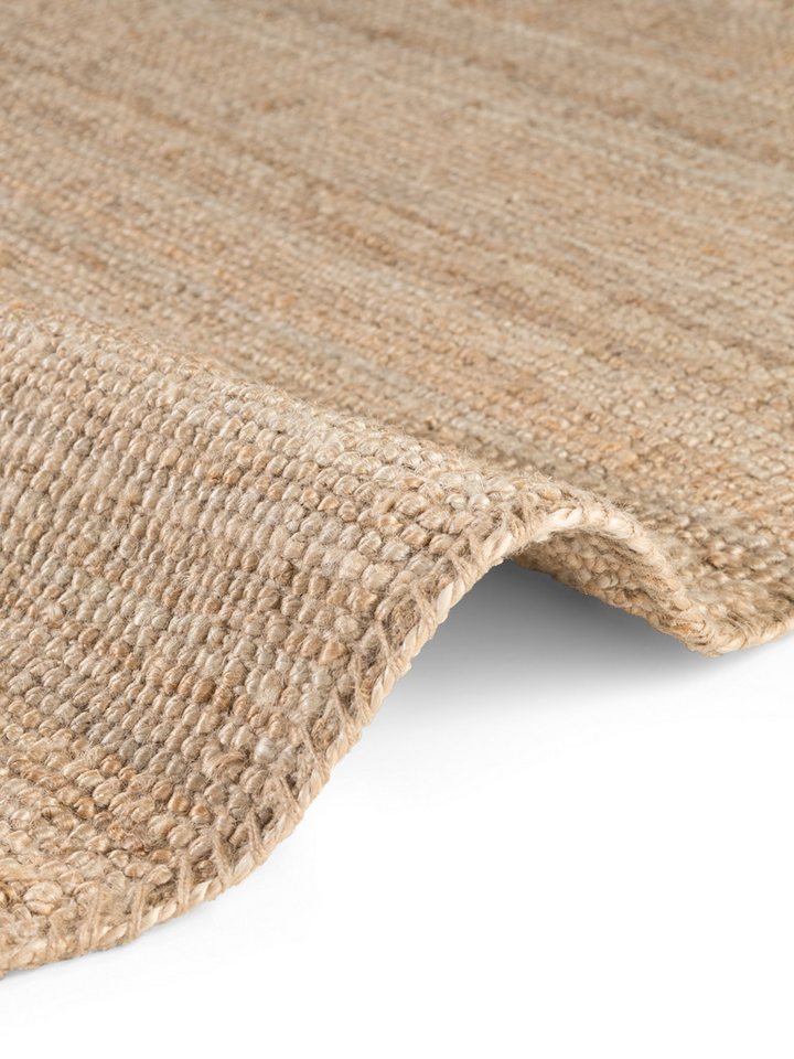 HANSE Home Teppich Jaipur Juteteppich, als Läufer und in Rund, rund, Höhe: 10 mm, 100% Naturfaser, Wohnzimmer, Esszimmer, Schlafzimmer, GRS – Bild 5 von 5