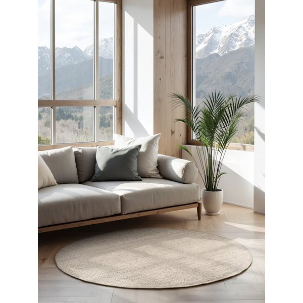 HANSE Home Teppich Jaipur Juteteppich, als Läufer und in Rund, rund, Höhe: 10 mm, 100% Naturfaser, Wohnzimmer, Esszimmer, Schlafzimmer, GRS