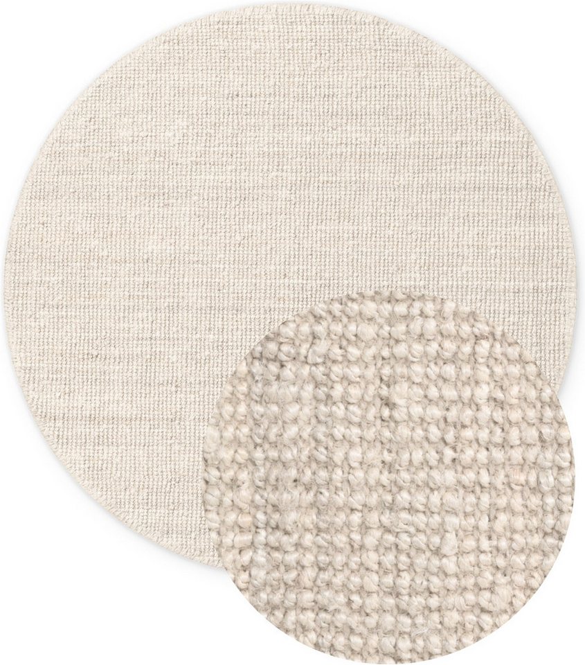 HANSE Home Teppich Jaipur Juteteppich, als Läufer und in Rund, rund, Höhe: 10 mm, 100% Naturfaser, Wohnzimmer, Esszimmer, Schlafzimmer, GRS – Bild 2 von 5
