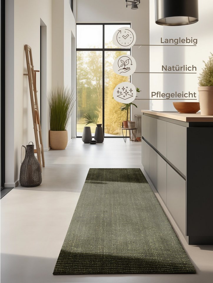 HANSE Home Teppich Jaipur Juteteppich, als Läufer und in Rund, rechteckig, Höhe: 10 mm, 100% Naturfaser, Wohnzimmer, Esszimmer, Schlafzimmer, GRS – Bild 3 von 5