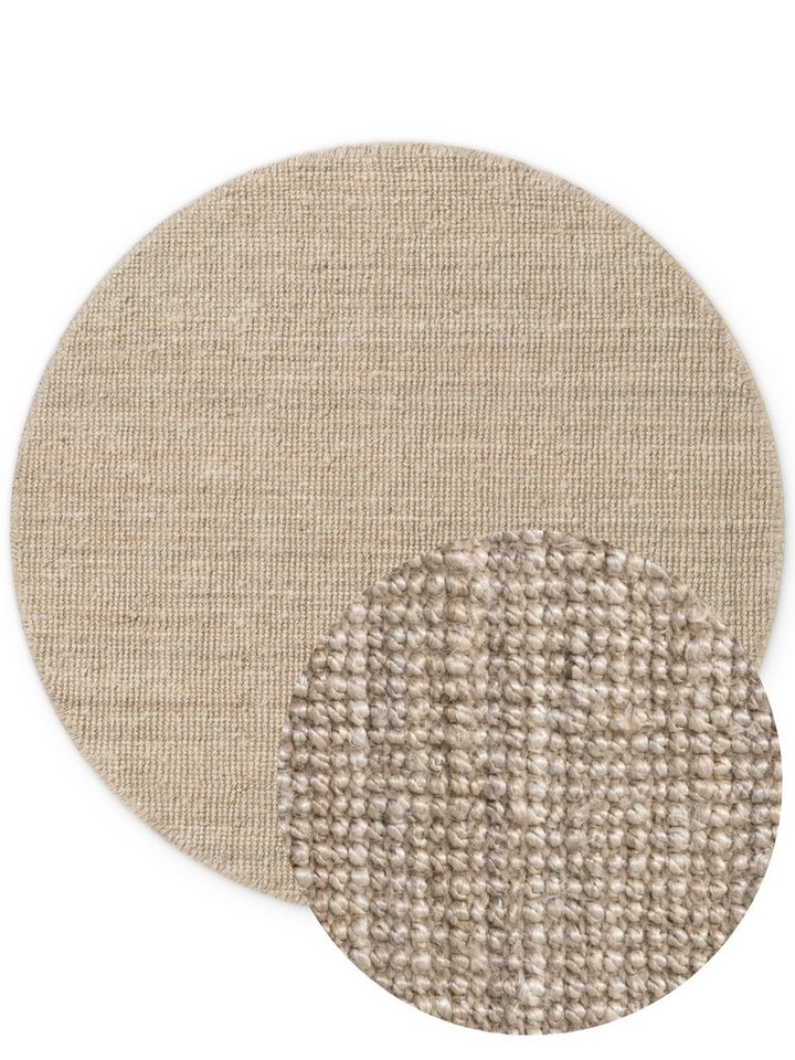HANSE Home Teppich Jaipur Juteteppich, als Läufer und in Rund, rund, Höhe: 10 mm, 100% Naturfaser, Wohnzimmer, Esszimmer, Schlafzimmer, GRS – Bild 2 von 5
