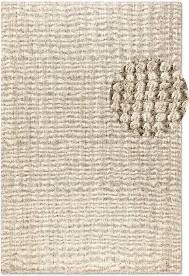 HANSE Home Teppich Jaipur Juteteppich, als Läufer und in Rund, rechteckig, Höhe: 10 mm, 100% Naturfaser, Wohnzimmer, Esszimmer, Schlafzimmer, GRS – Bild 2 von 5