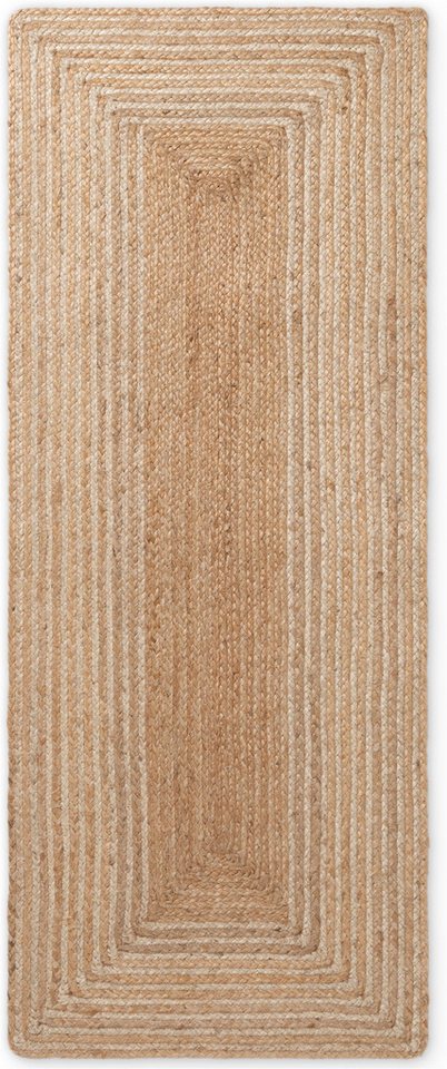 HANSE Home Teppich Juno Line Juteteppich, rechteckig, Höhe: 9 mm, Jute, Shape, Handgemacht, Wohnzimmerteppich, Naturteppich, Wohnzimmer – Bild 5 von 5