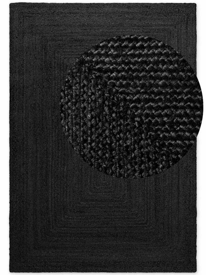 HANSE Home Teppich Juteteppich Teppich Juno, rechteckig, Höhe: 9 mm, Jute, Shape, Handgemacht, Wohnzimmerteppich, Naturteppich, Wohnzimmer – Bild 2 von 5