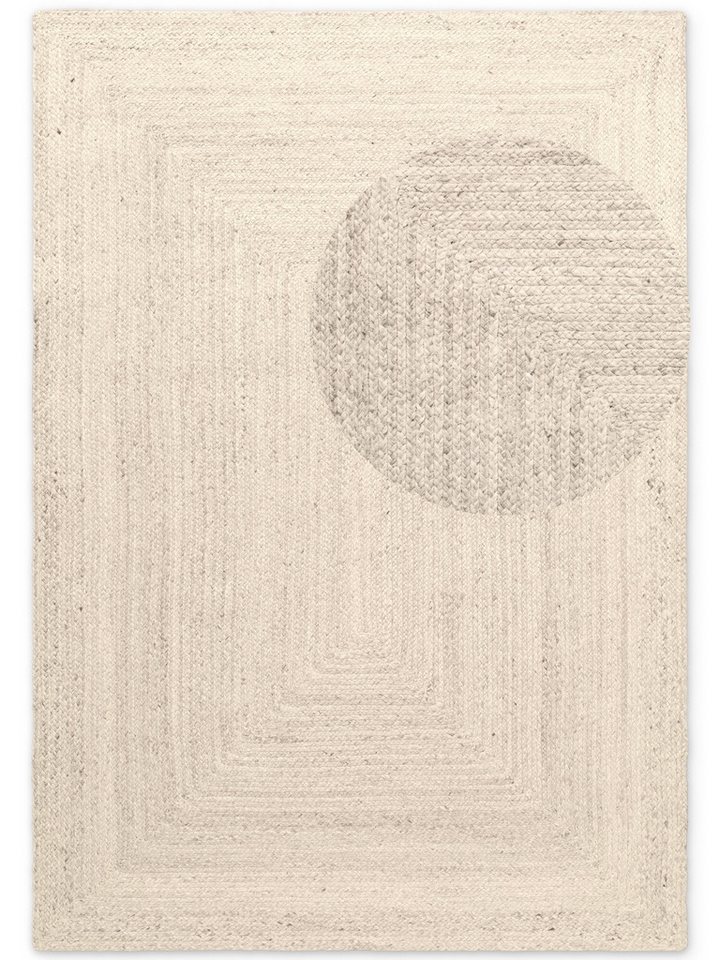 HANSE Home Teppich Juteteppich Teppich Juno, rechteckig, Höhe: 9 mm, Jute, Shape, Handgemacht, Wohnzimmerteppich, Naturteppich, Wohnzimmer – Bild 2 von 5
