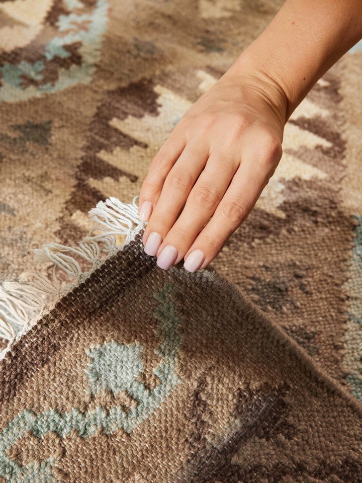 HANSE Home Teppich Kelim Dune, rechteckig, Höhe: 3 mm, Wolle, Baumwolle, Natur, Handgewebt, orientalisch, Boho, traditionell – Bild 5 von 5