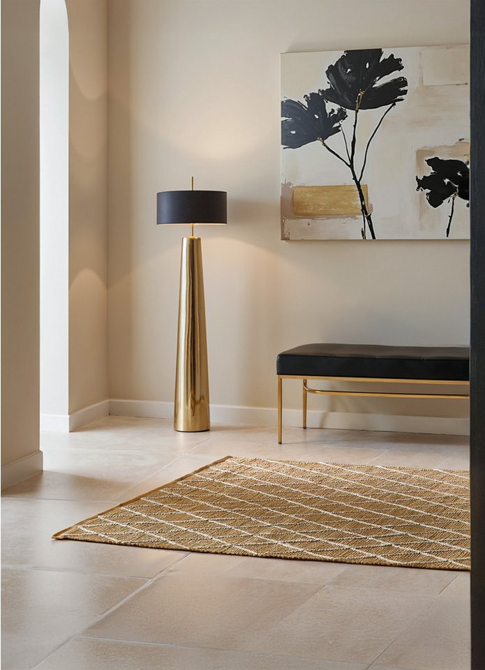 HANSE Home Teppich Kunu Juteteppich, rechteckig, Höhe: 10 mm, Naturfasern, Jute mit Baumwolle, Wohnzimmer, Diele, Flur, Boho, Skandi – Bild 3 von 5