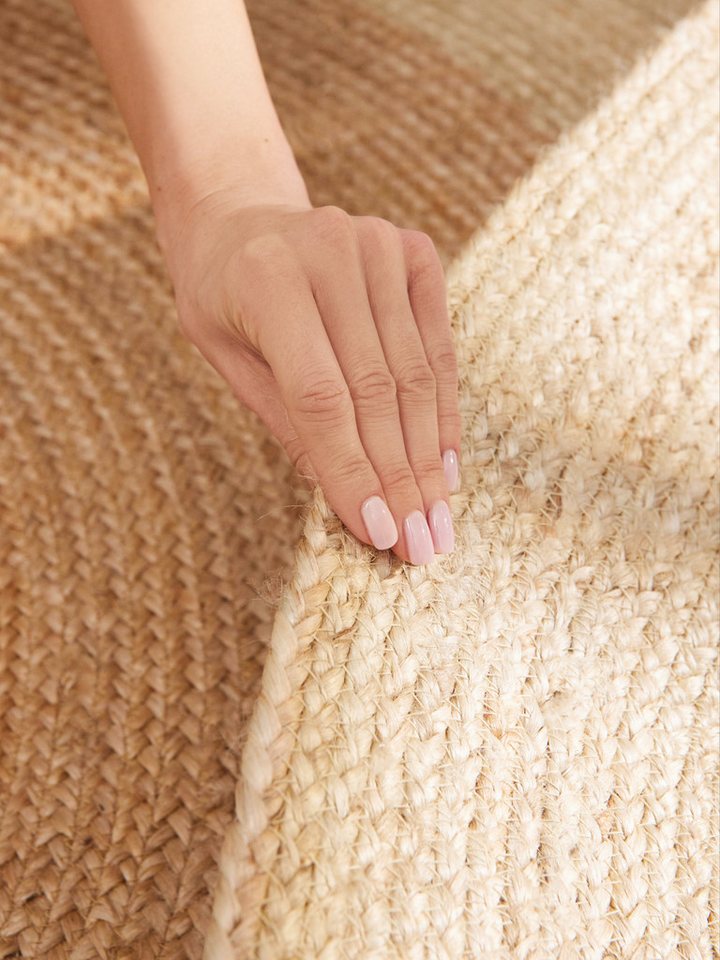 HANSE Home Teppich Looma Juteteppich, rund, Höhe: 9 mm, 100% Jutefaser, Natur, Wohnzimmer, Esszimmer, Flur, Boho, Skandi – Bild 5 von 5