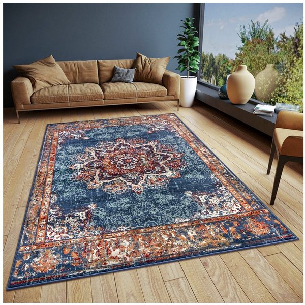 HANSE Home Teppich Maderno, rechteckig, Höhe: 8 mm, Läufer, Orientalisch, Kurzflor, Wohnzimmer, Schlafzimmer, Esszimmer
