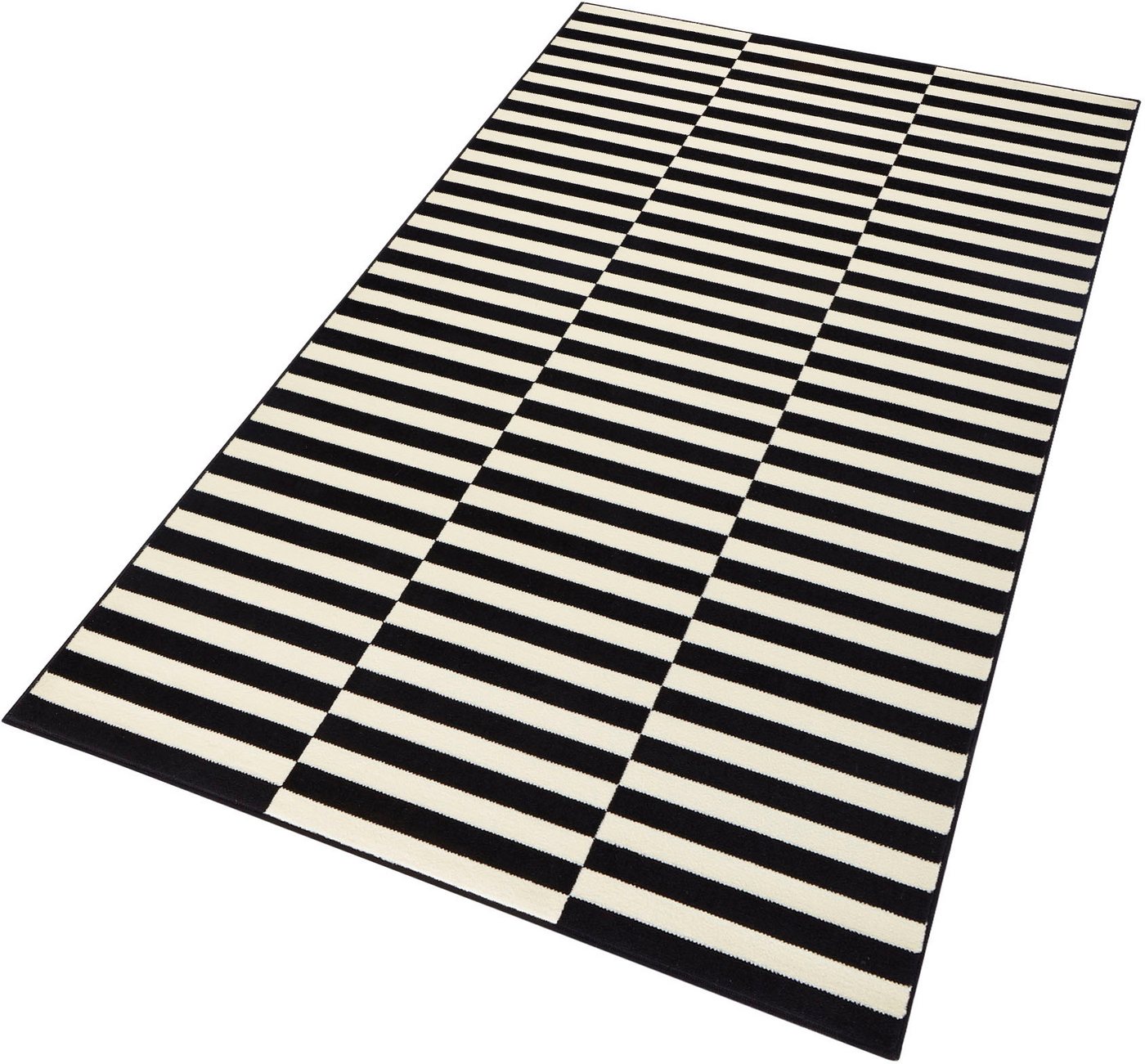 HANSE Home Teppich Panel, rechteckig, Höhe: 9 mm, Kurzflor, Läufer, Streifen, Linien, ringsum gekettelt, robust – Bild 2 von 5