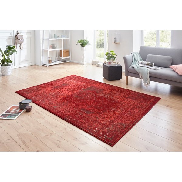 HANSE Home Teppich Plume, rechteckig, Höhe: 9 mm, Kurzflor, Used-Look, Teppich, Vintage, Esszimmer, Wohnzimmer, Flur