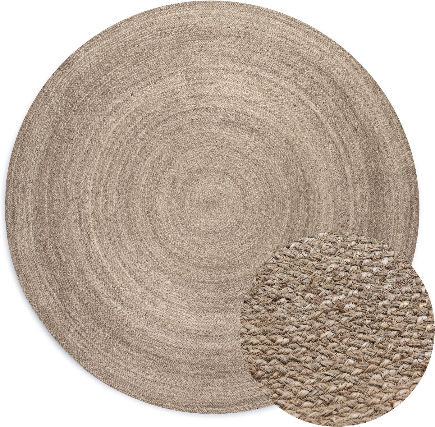 HANSE Home Teppich Rangpur Juteteppich, in rund und oval, oval, Höhe: 10 mm, handgewebt, 100% Jute, Natur, Wohnzimmer, Flur, Boho, Skandi – Bild 2 von 5