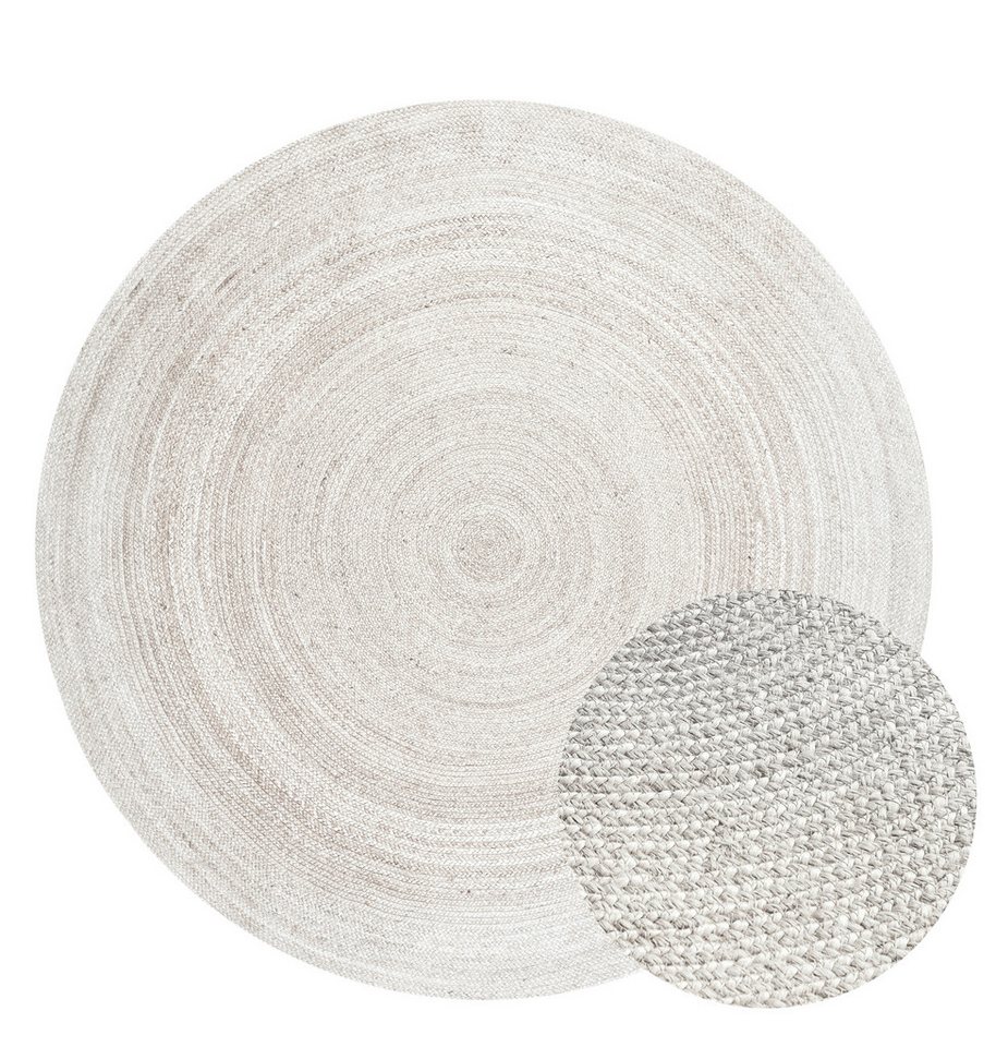 HANSE Home Teppich Rangpur Juteteppich, auch in oval, oval, Höhe: 10 mm, Handgewebt, 100% Jute, Natur, Wohnzimmer, Flur, Boho, Skandi – Bild 2 von 5