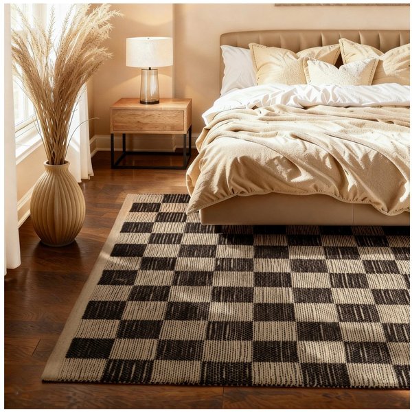 HANSE Home Teppich Rex, rechteckig, Höhe: 7 mm, Jute, Handgemacht, Wohnzimmerteppich, Naturteppich, Wohnzimmer, Läufer