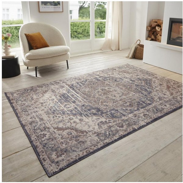 HANSE Home Teppich Sand, rechteckig, Höhe: 8 mm, Kurzflor, Läufer, Orient, Vintage, Wohnzimmer, Schlafzimmer, Esszimmer