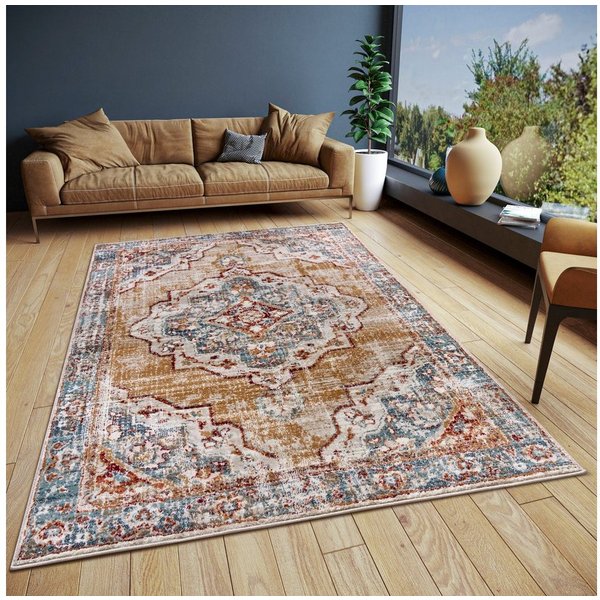 HANSE Home Teppich Strozzi, rechteckig, Höhe: 8 mm, Läufer, Orientalisch, Kurzflor, Wohnzimmer, Schlafzimmer, Esszimmer