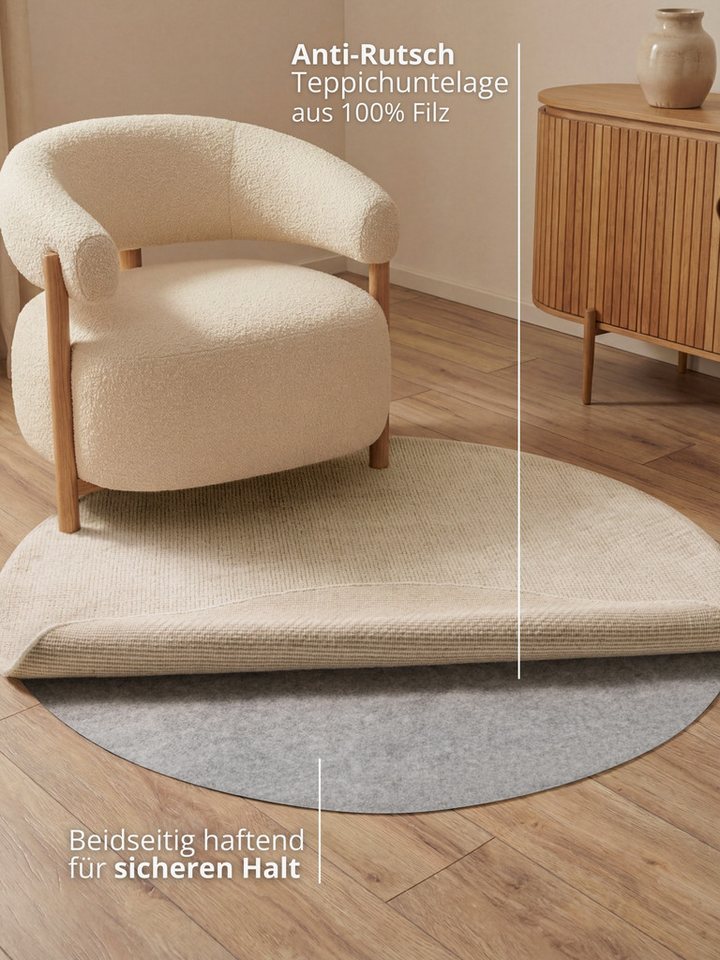 HANSE Home Teppichunterlage Grip, (1-St), Rutschfest, Teppichstop, Antirutsch Gleitschutz, Zuschneidbar – Bild 3 von 5