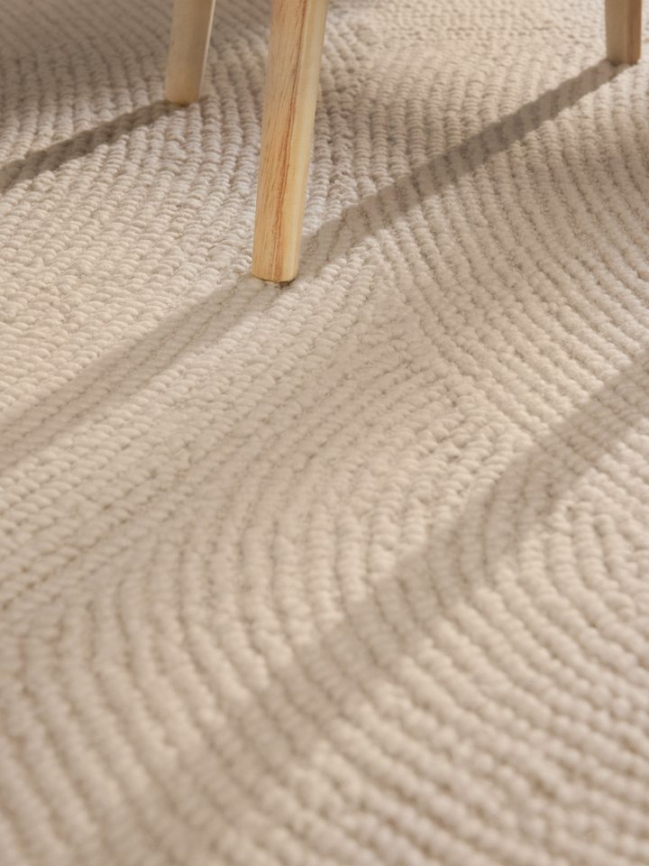 HANSE Home Wollteppich Calmio, auch als Läufer und in rund, rechteckig, Höhe: 18 mm, Handgetuftet, Wolle, Natur, Wohnzimmer, Schlafzimmer, Skandi, Hygge – Bild 5 von 5