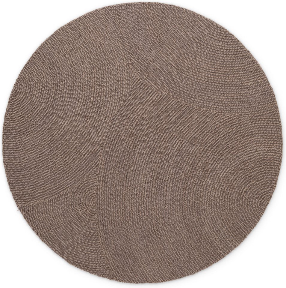 HANSE Home Wollteppich Calmio, auch als Läufer und in rund, rund, Höhe: 18 mm, Handgetuftet, Wolle, Natur, Wohnzimmer, Schlafzimmer, Skandi, Hygge – Bild 5 von 5