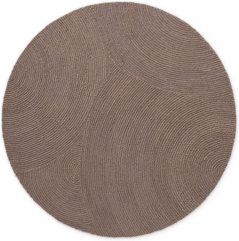 HANSE Home Wollteppich Calmio, auch als Läufer und in rund, rund, Höhe: 18 mm, Handgetuftet, Wolle, Natur, Wohnzimmer, Schlafzimmer, Skandi, Hygge – Bild 5 von 5
