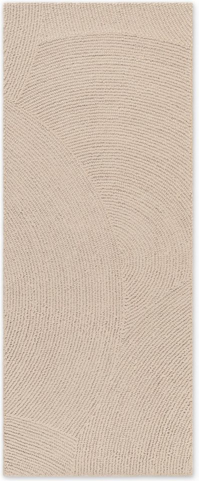 HANSE Home Wollteppich Calmio, auch als Läufer und in rund, rechteckig, Höhe: 18 mm, Handgetuftet, Wolle, Natur, Wohnzimmer, Schlafzimmer, Skandi, Hygge – Bild 5 von 5