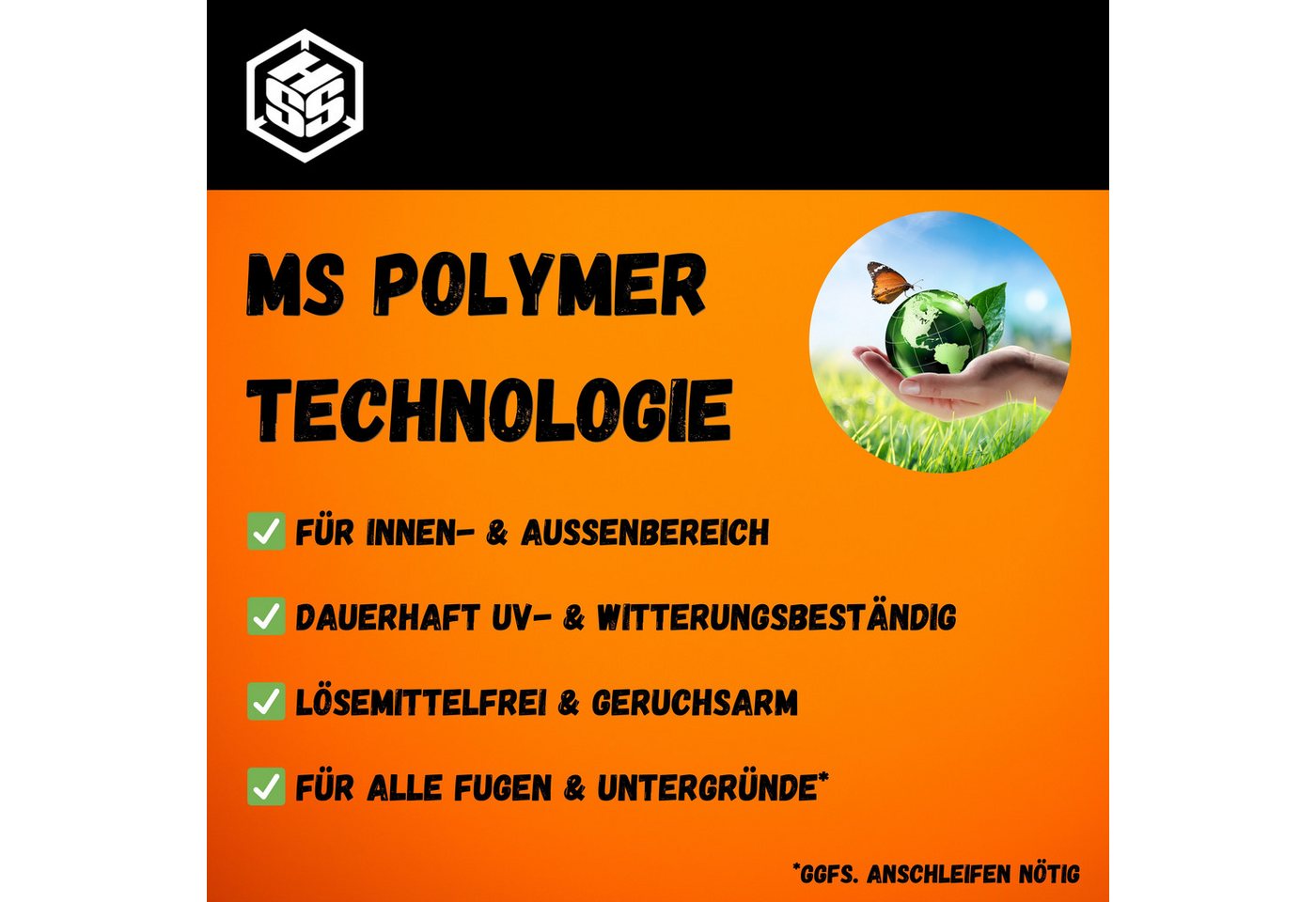Hanse Syntec Systems Dichtstoff TRANSPARENT 290ml, MS Polymer, Klebstoff, Dichtstoff, alle Materialien, MS-Polymer, Gebrauchsfertig – Bild 2 von 5