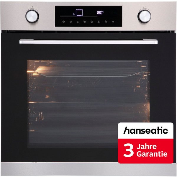 Hanseatic Backofen HBO7212A1, Aqua-Reinigungsfunktion, inkl. 3 Jahre Herstellergarantie