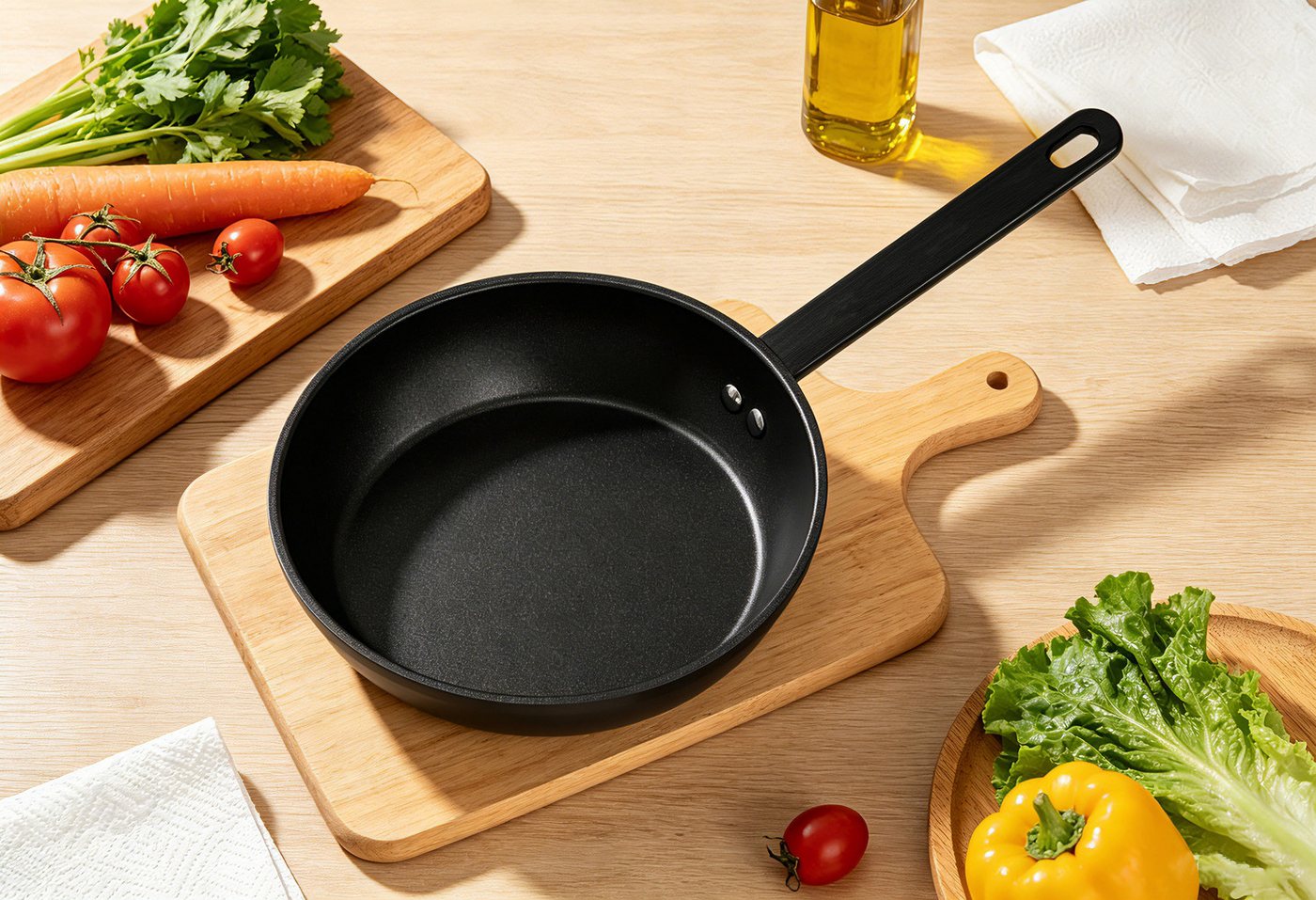 Hanseatic Bratpfanne ALU PRO, Aluminium (1-tlg), Profi Pfanne mit Antihaftbeschichtung, für alle Herdarten, Induktion – Bild 2 von 5
