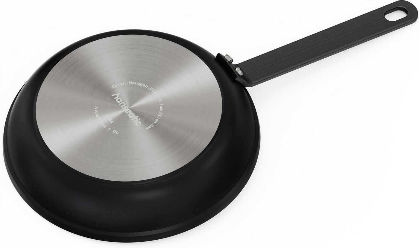 Hanseatic Bratpfanne ALU PRO, Aluminium (1-tlg), Profi Pfanne mit Antihaftbeschichtung, für alle Herdarten, Induktion – Bild 4 von 5