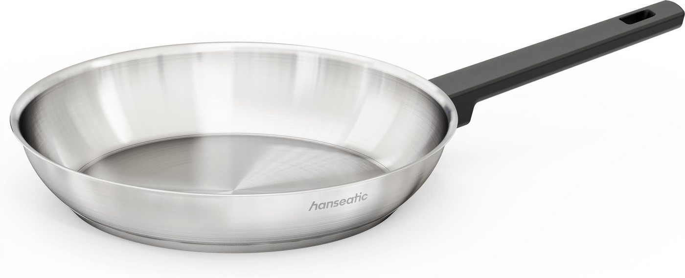 Hanseatic Bratpfanne SMART, Edelstahl 18/10 (1-tlg), ohne Beschichtung, energiesparend, für alle Herdarten, inkl. Induktion – Bild 2 von 5