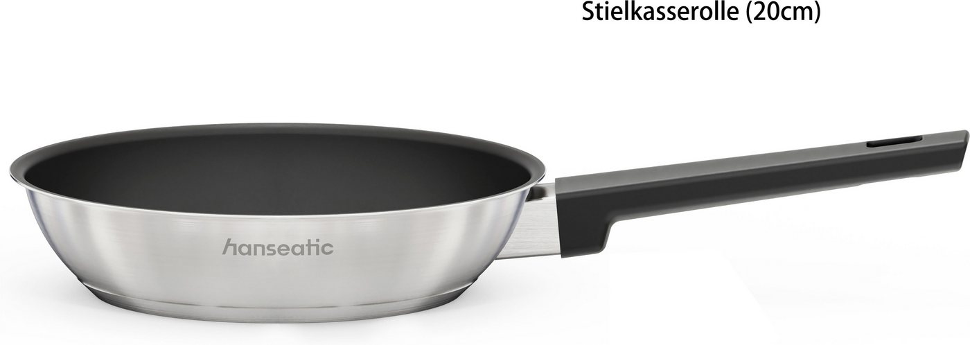 Hanseatic Bratpfanne SMART, Edelstahl 18/10 (1-tlg), Pfanne mit Antihaftbeschichtung, für alle Herdarten, inkl. Induktion – Bild 4 von 5