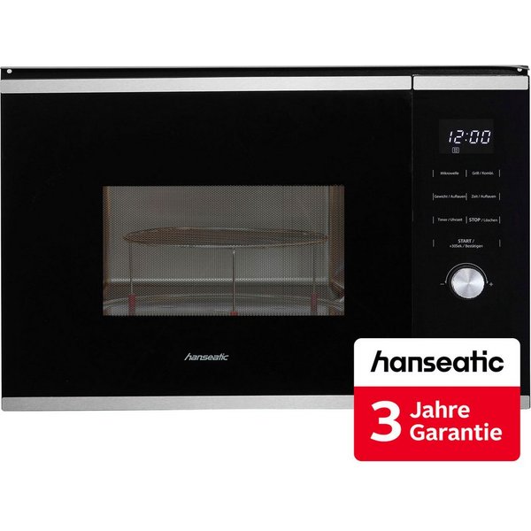 Hanseatic Einbau-Mikrowelle TG925HS6, Grill, Mikrowelle, 25 l, inkl. 3 Jahre Herstellergarantie