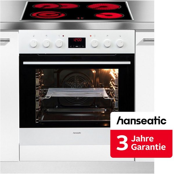 Hanseatic Elektro-Herd-Set 2022C(G)3.334eEHiTsDpHbW, inkl. 3 Jahre Herstellergarantie