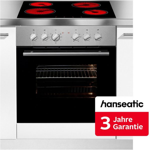 Hanseatic Elektro-Herd-Set HB75AS+HC46CB, inkl. 3 Jahre Herstellergarantie