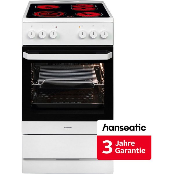 Hanseatic Elektro-Standherd 5022CE3.313eED(W), inkl. 3 Jahre Herstellergarantie
