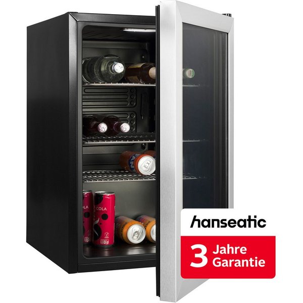 Hanseatic Getränkekühlschrank HBC68ECBH, 69 cm hoch, 43 cm breit, inkl. 3 Jahre Herstellergarantie