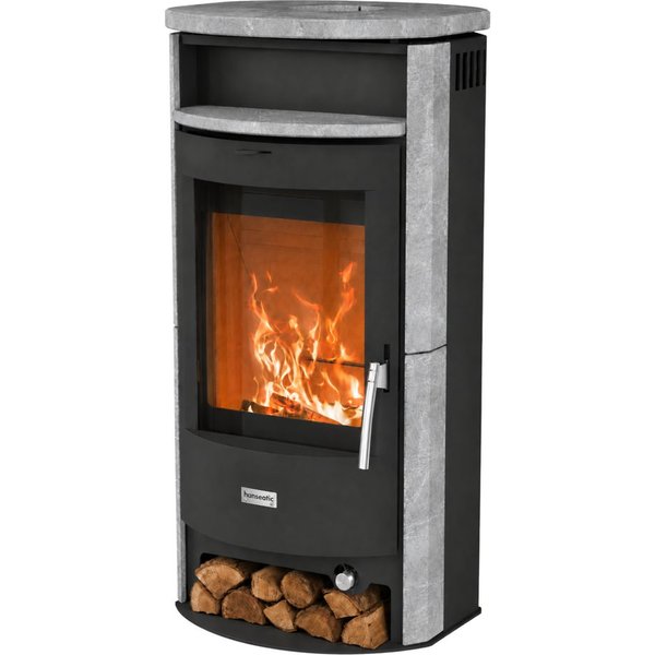 Hanseatic Kaminofen »Parma Speckstein«, Dauerbrand geprüft, Lieferung bis ins Wohnzimmer, 6,3 kW, Dauerbrand, geprüft, für Anthrazit Nuss 3 geeignet, Exklusiv