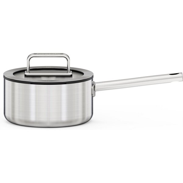 Hanseatic Kasserolle PREMIUM, Edelstahl (1-tlg), handfreundliche Griffe, Literskala, Glasdeckel, Induktion