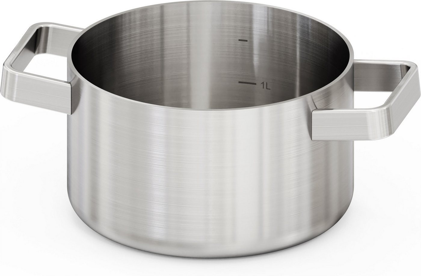 Hanseatic Kochtopf PREMIUM, Edelstahl (1-tlg), handfreundliche Griffe, Literskala, Glasdeckel, Induktion – Bild 3 von 5