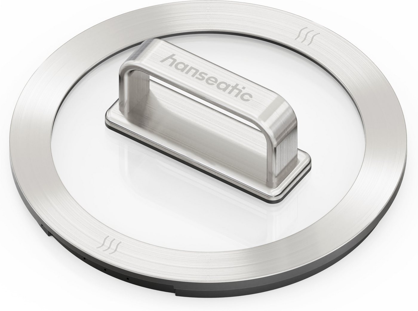 Hanseatic Kochtopf PREMIUM, Edelstahl (1-tlg), handfreundliche Griffe, Literskala, Glasdeckel, Induktion – Bild 4 von 5